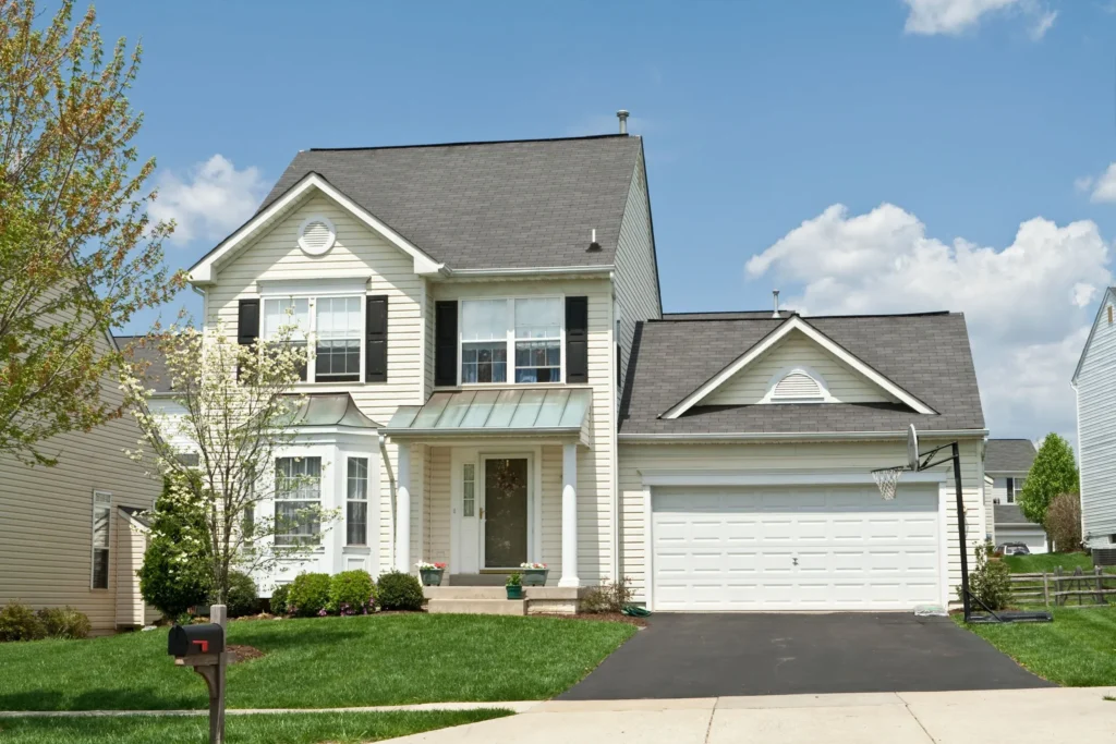 Facade Front Door Covered Porch Window Shutters Roof Siding Professional Installation