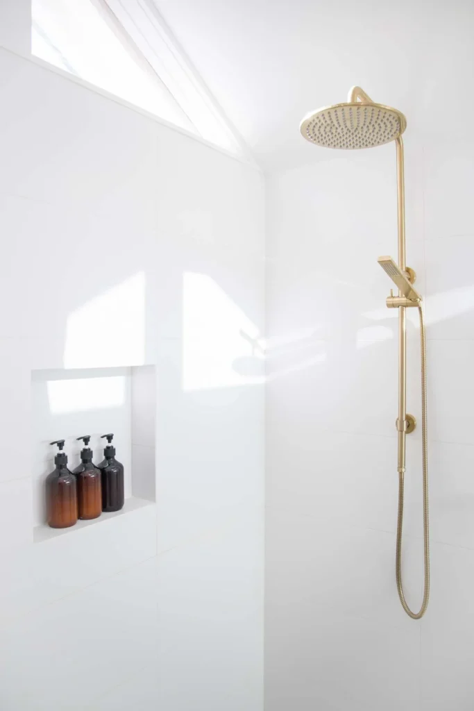 A functional and beautiful bathroom with light fixtures, faucet, and tiles that work for your personal style and lifestyle is easier to achieve than you may think with 4SeasonsHome's bathroom remodel service.