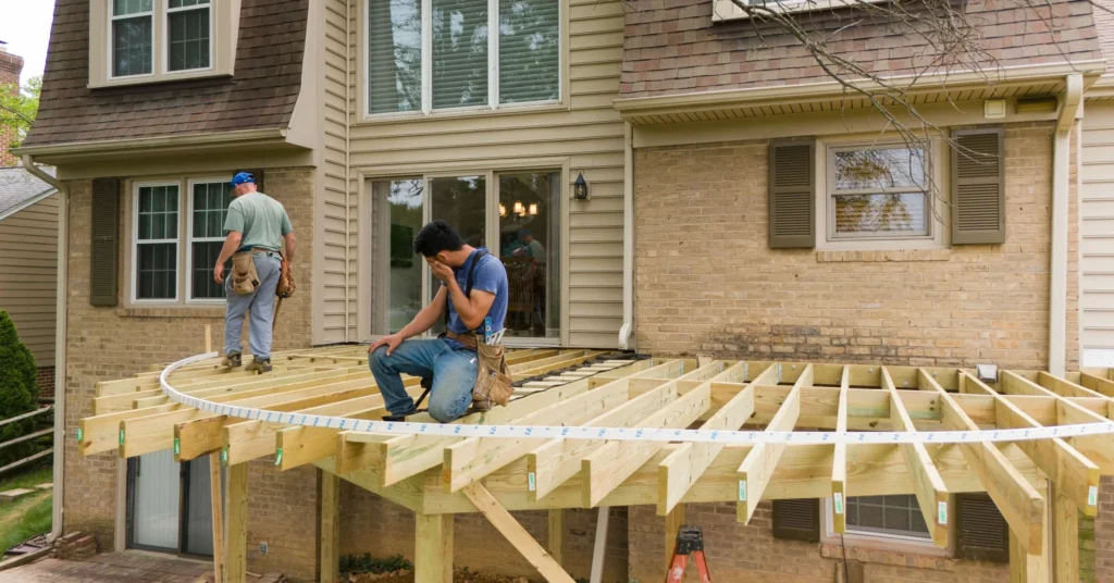 DMV Deck Construction project